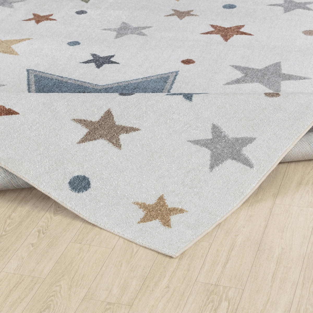 KINDERTEPPICH Maschinenwaschbar 120x170 cm Beige - Beige, Naturmaterialien/Textil (120/170cm) - LIVABLISS