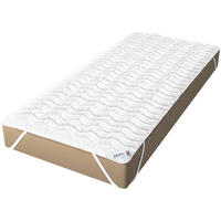 MATRATZENAUFLAGE Denver - Weiß, Textil (80/200cm) - JEKATEX