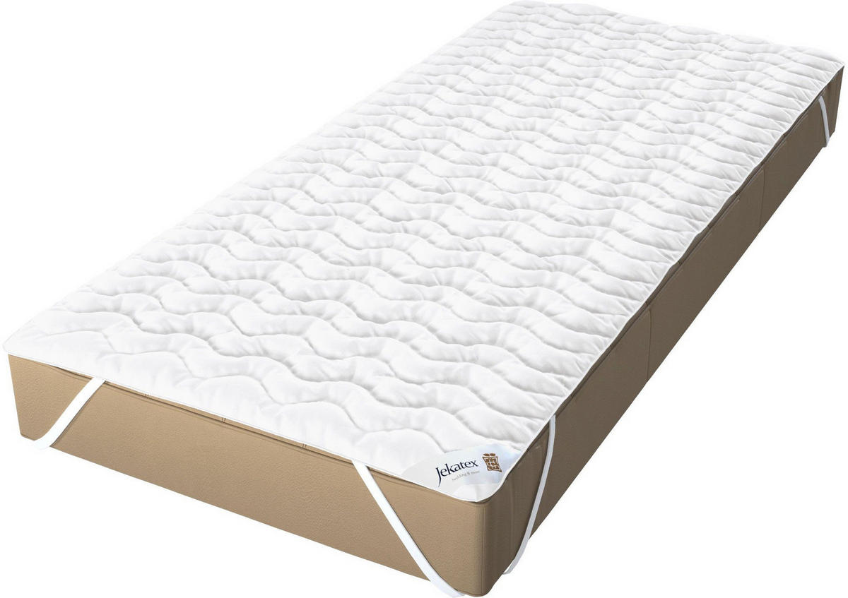 MATRATZENAUFLAGE Denver - Weiß, Textil (80/200cm) - JEKATEX