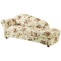 RECAMIERE Armlehne links Kama Bezug Flachgewebe Buche nussbaum dunkel / multi - Blaugrau, Kunststoff (191/83/81cm) - 58aufmkessel