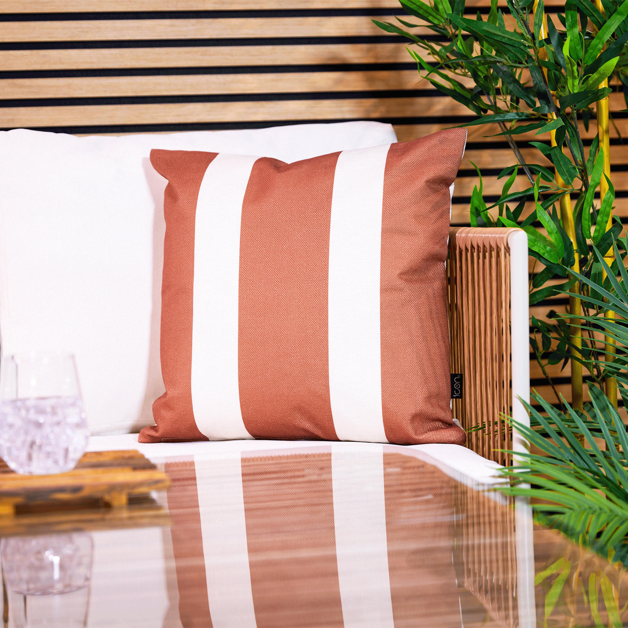 DEKOKISSEN 2er Set - Orange, Textil (43/43cm) - icon