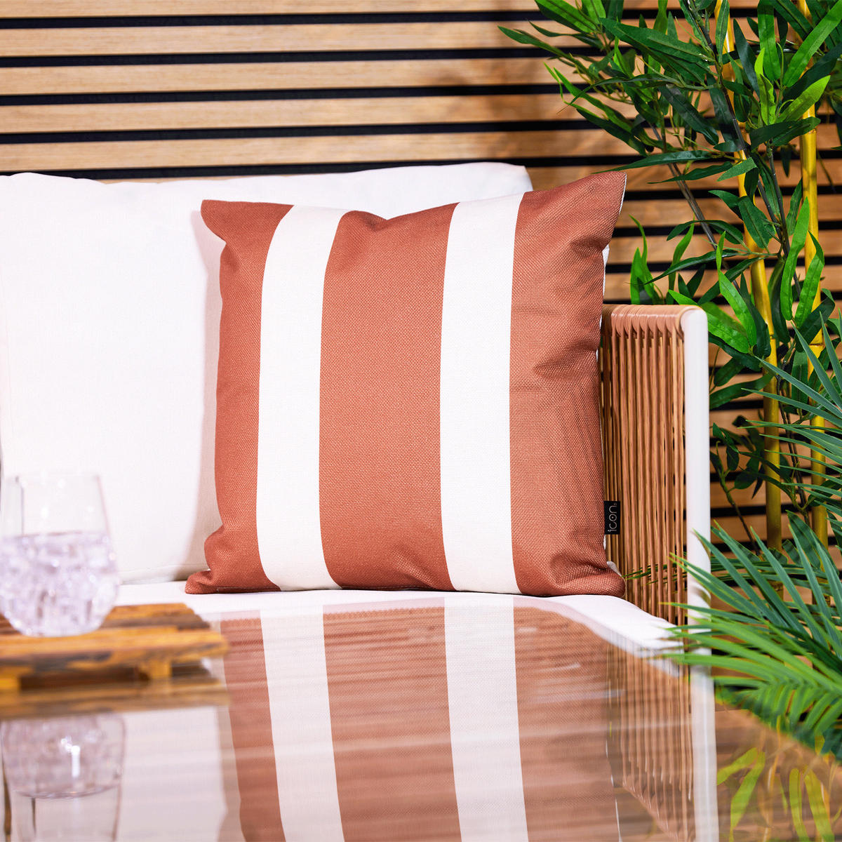 DEKOKISSEN 2er Set - Orange, Textil (43/43cm) - icon