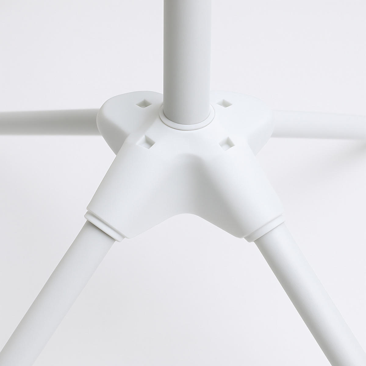 SUŠIAK na bielizeň - biela, kov/plast (56/143/56cm) - Relaxdays