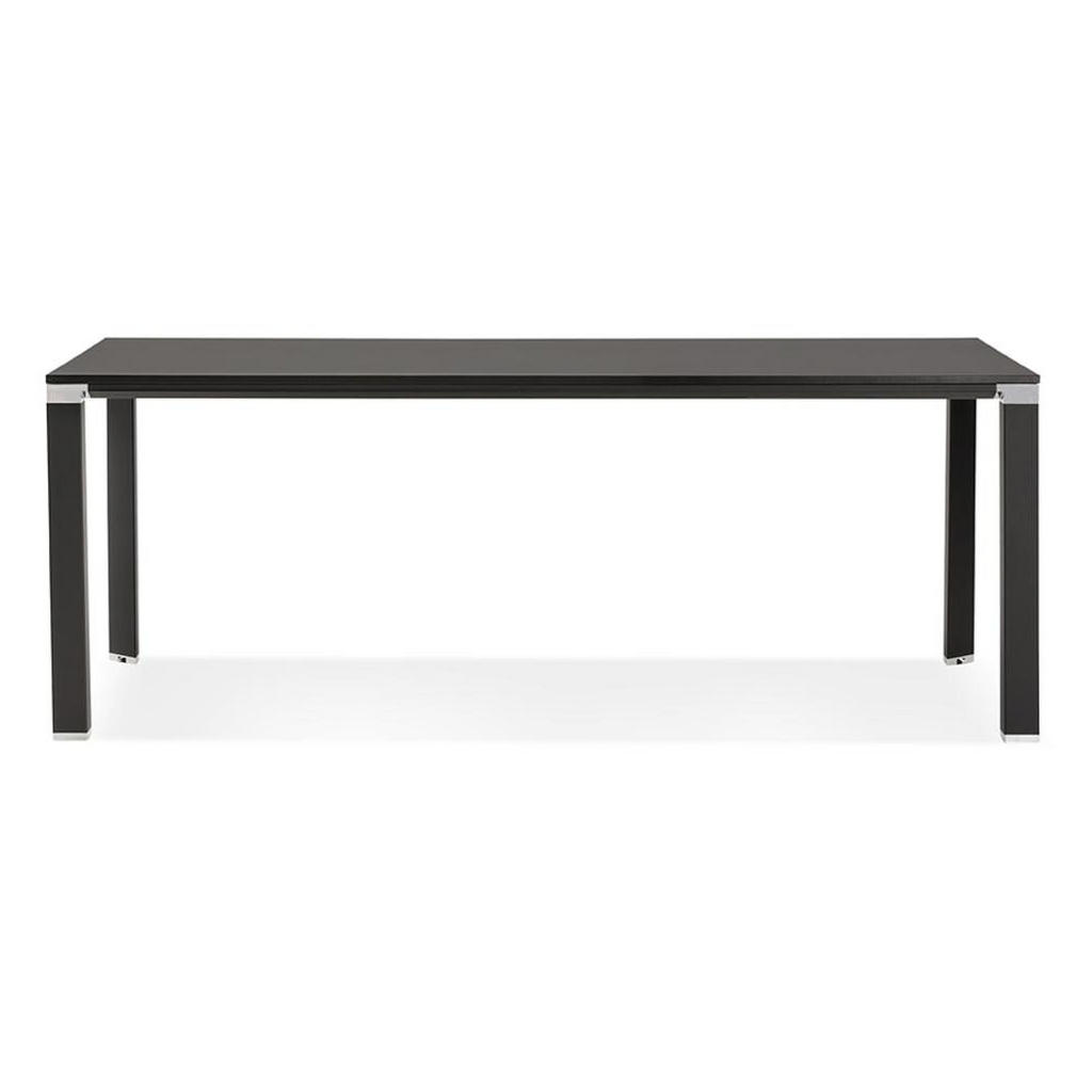 Thumbnail - Kadima Design Schreibtisch, Schwarz, Holz, Rechteckig,Rechteckig, Stativgestell, 200x74x100 cm, Arbeitszimmer, Schreibti...