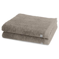 DUSCHTUCH Sinfonie 2er-Set - Taupe, Textil (50/100cm) - Ross