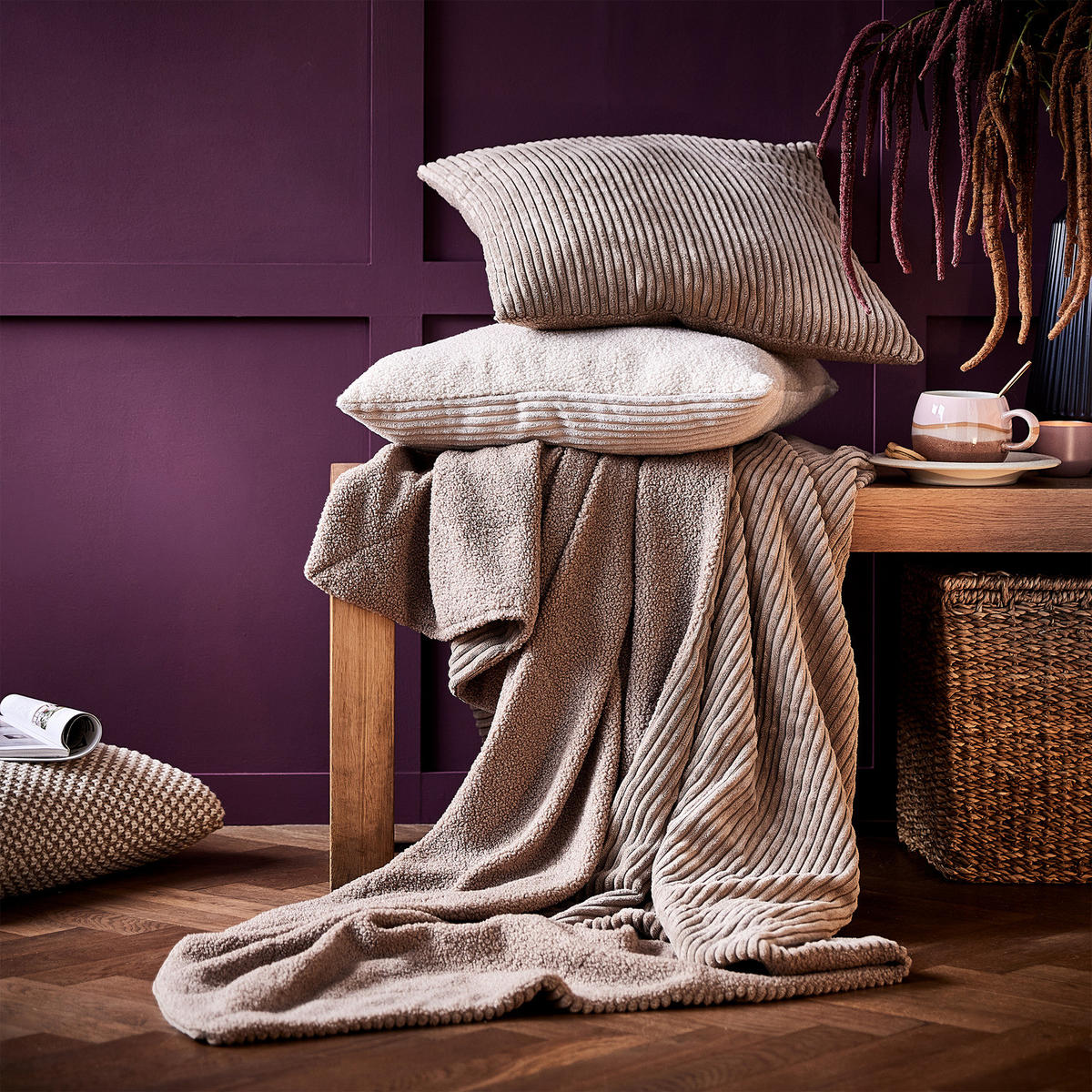 KISSEN Lord Of The Cord - Braun, Textil (50/50cm) - Butlers