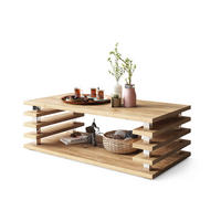 COUCHTISCH rechteckig Eiche Gold Ablage 120/40/60 cm - Eichefarben, Holzwerkstoff (60/120/40cm) - designimpex