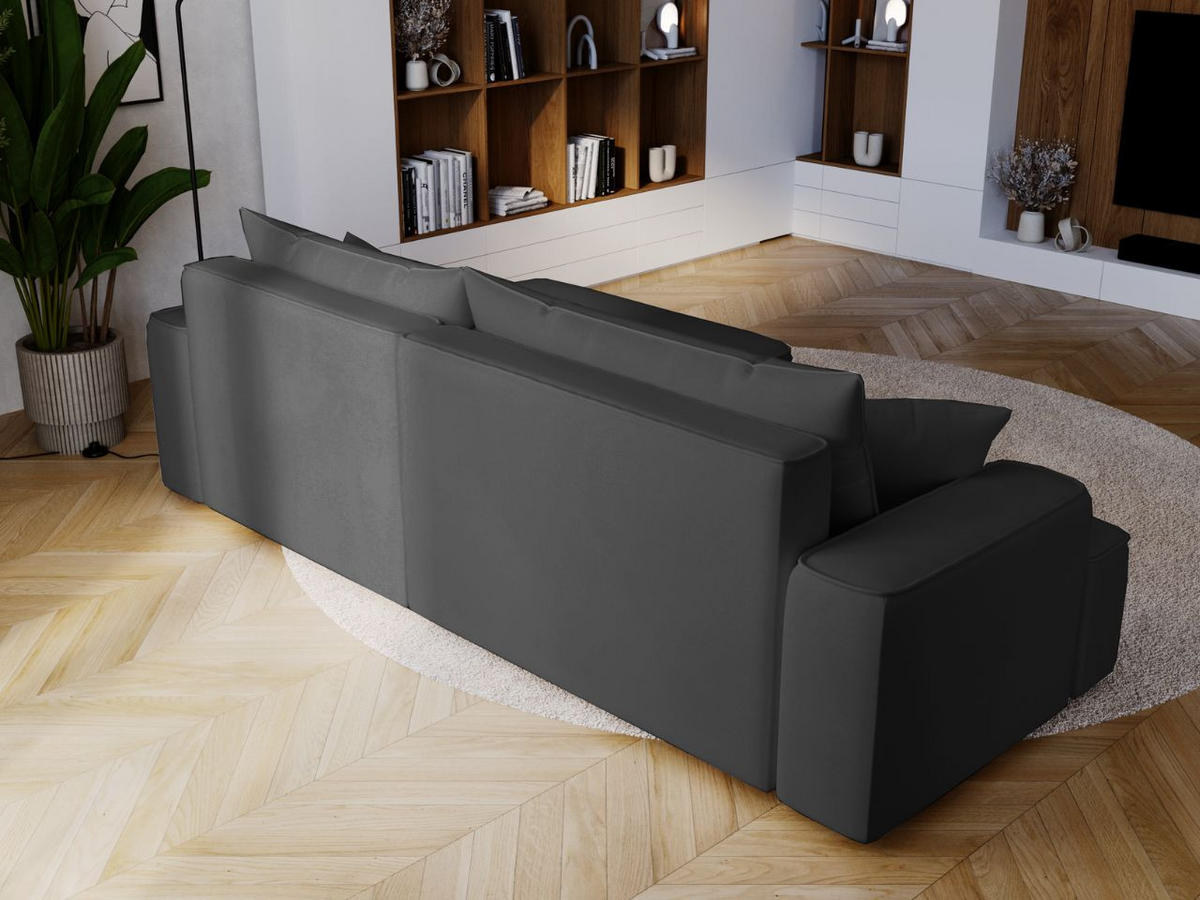 ECKSOFA California Grau Rechts - Grau, Holz/Textil (270/165cm) - Graingold