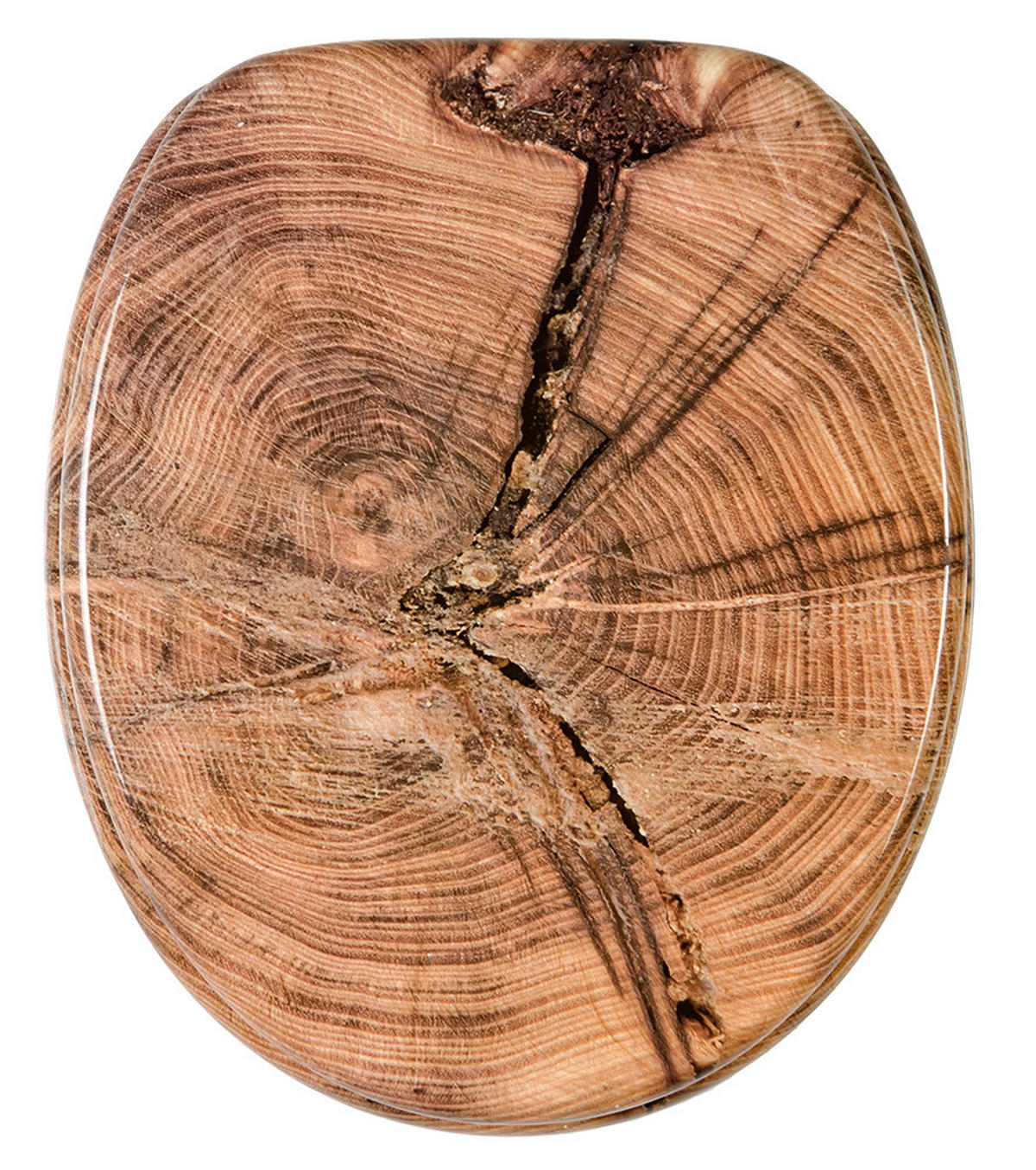 WC-SITZ Old Tree - Braun, Holzwerkstoff (38/6/47cm) - Sanilo