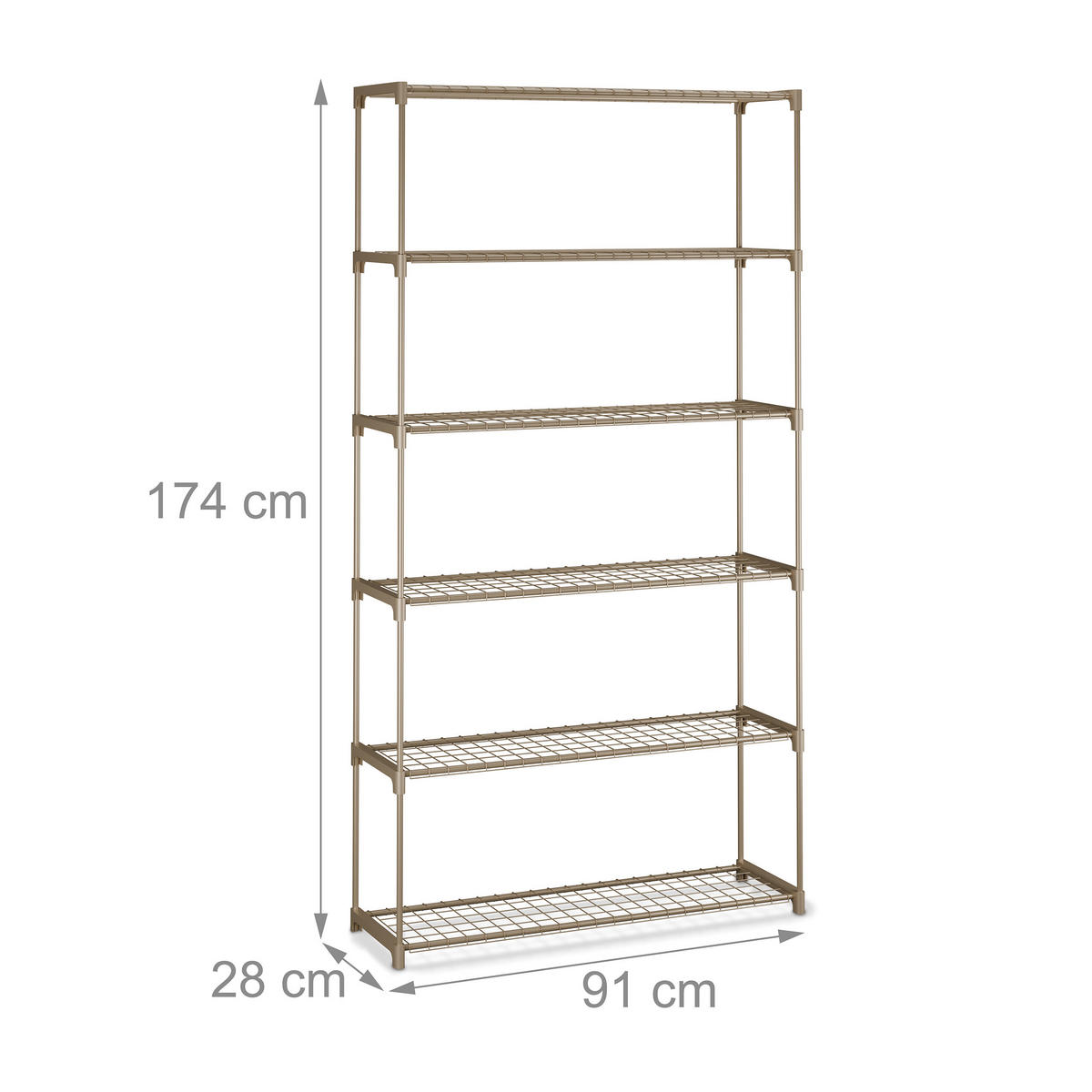 BLUMENREGAL - Braun, Kunststoff/Metall (91/174/28cm) - Relaxdays