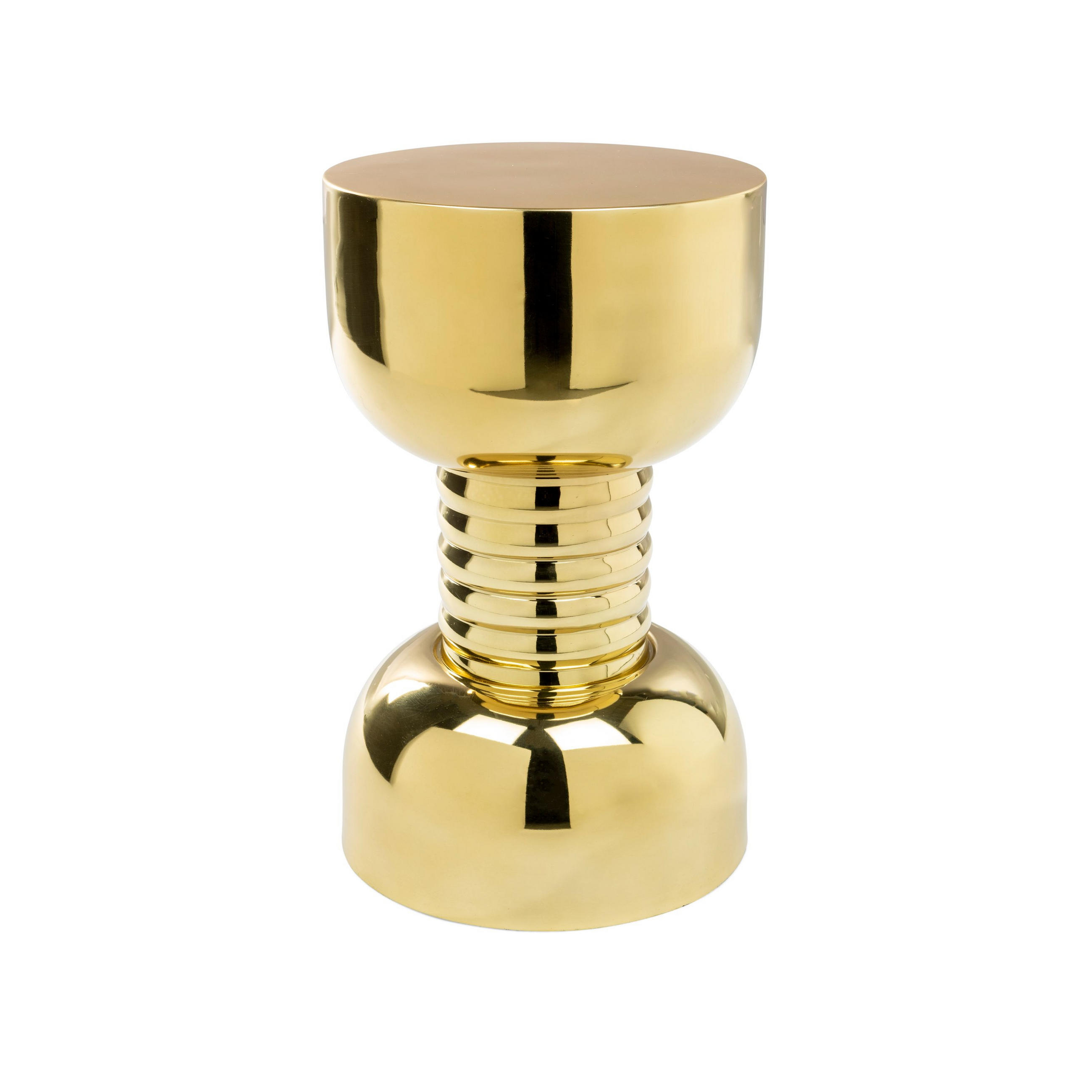 BEISTELLTISCH Gonna Make You Sweat Rond 29 cm Metaal Goud - Goldfarben, Metall (29/29/48cm) - Bold Moneky