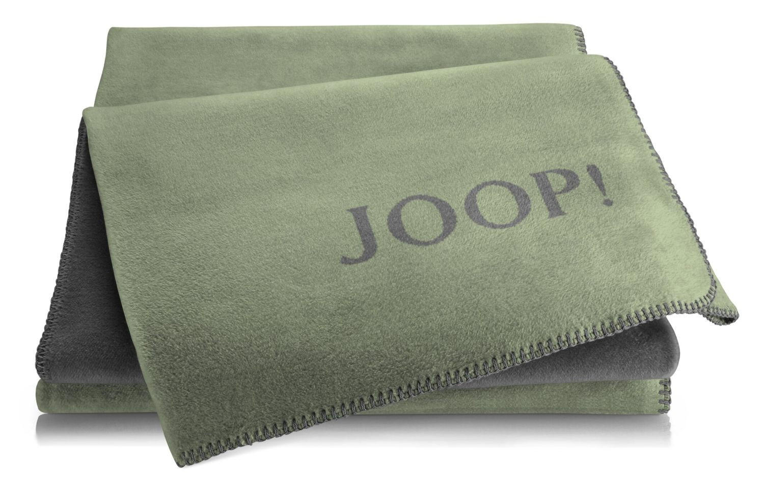 WOHNDECKE DoubleFace Oliv-Stein 150 x 200cm - Olivgrün, Textil (150/200cm) - Joop!