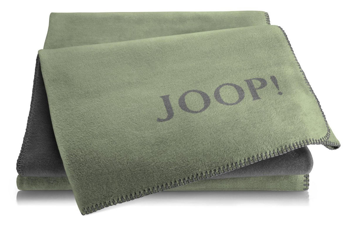 WOHNDECKE DoubleFace Oliv-Stein 150 x 200cm - Olivgrün, Textil (150/200cm) - Joop!
