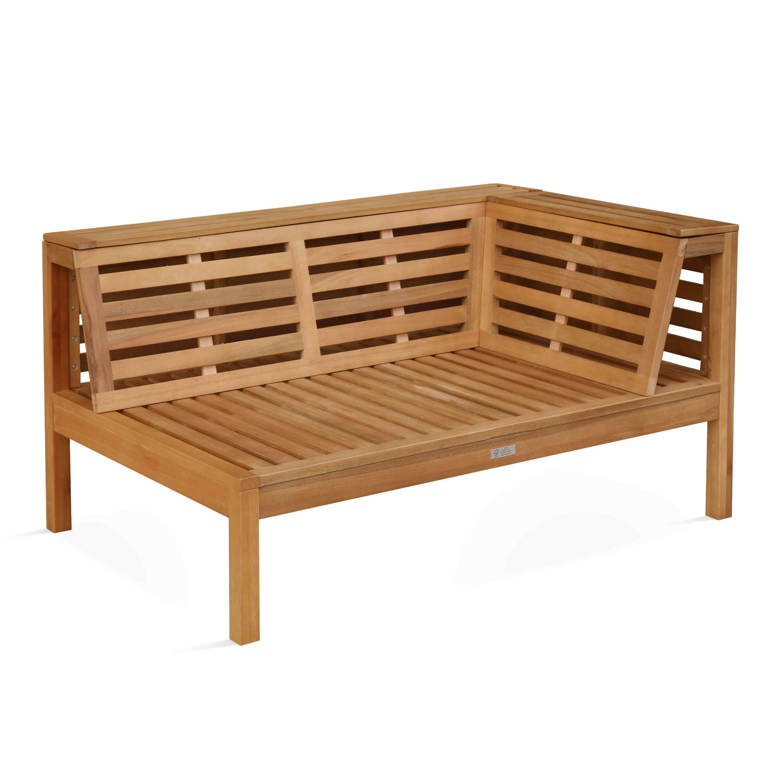 GARTENSOFA, Salbeigrün - Grün, Holz (80/63/120cm) - Oviala