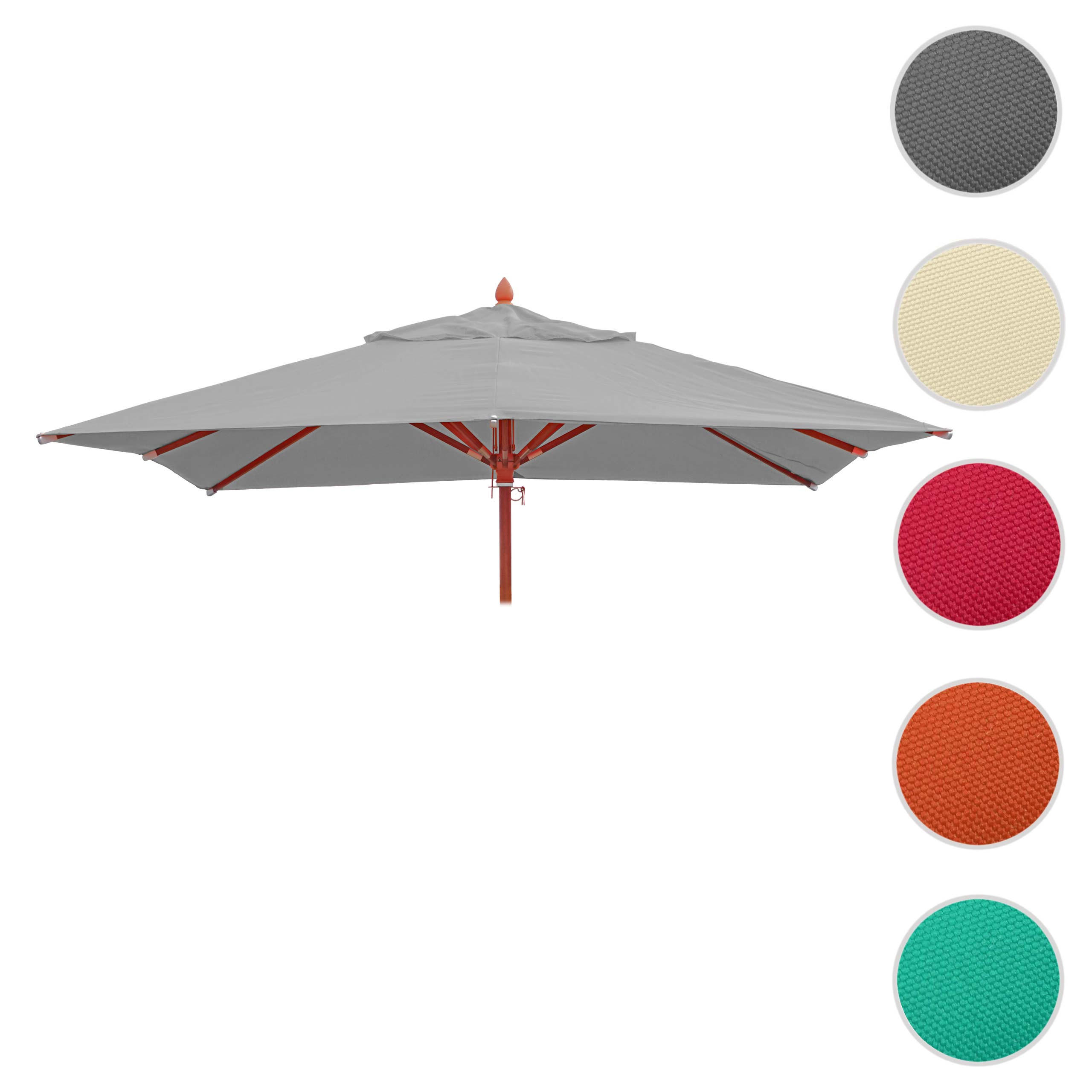 ERSATZ-BEZUG FÜR SCHIRM I Hellgrau - Hellgrau, Textil (300/300cm) - MCW