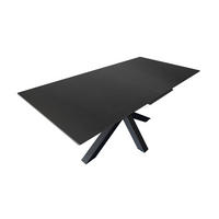 ESSTISCH MILLIE - Dunkelgrau/Schwarz, Keramik (90/180/76cm) - SAM