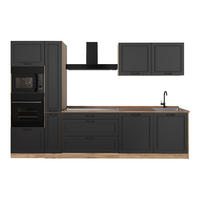 KUCHYNKA R-Line, Antracitový vidiecky dom/Dub Goldkraft, 310 cm Goldkraft tammi työtaso - dub medový/antracitová, kompozitné drevo (310/206.8/60cm) - Vicco