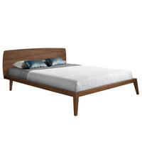 BETT Rechteckig Walnuss 181/210/84 cm - Walnussfarben, Holz - ANGEL CERDA