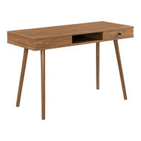 SCHREIBTISCH Habo - Dunkelbraun, Holzwerkstoff/Metall (48/115/74cm) - [en.casa]