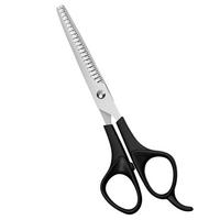 HAARSCHERE Set 1 Stück Schwarz - Schwarz, Metall (6/1/16.5cm)
