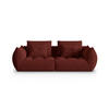 SOFA modular Bloom aus strukturiertem Stoff rot 3 Sitzplätze - Rot, Textil (106/95/232cm) - Micadoni