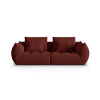 SOFA modular Bloom aus strukturiertem Stoff rot 3 Sitzplätze - Rot, Textil (106/95/232cm) - Micadoni