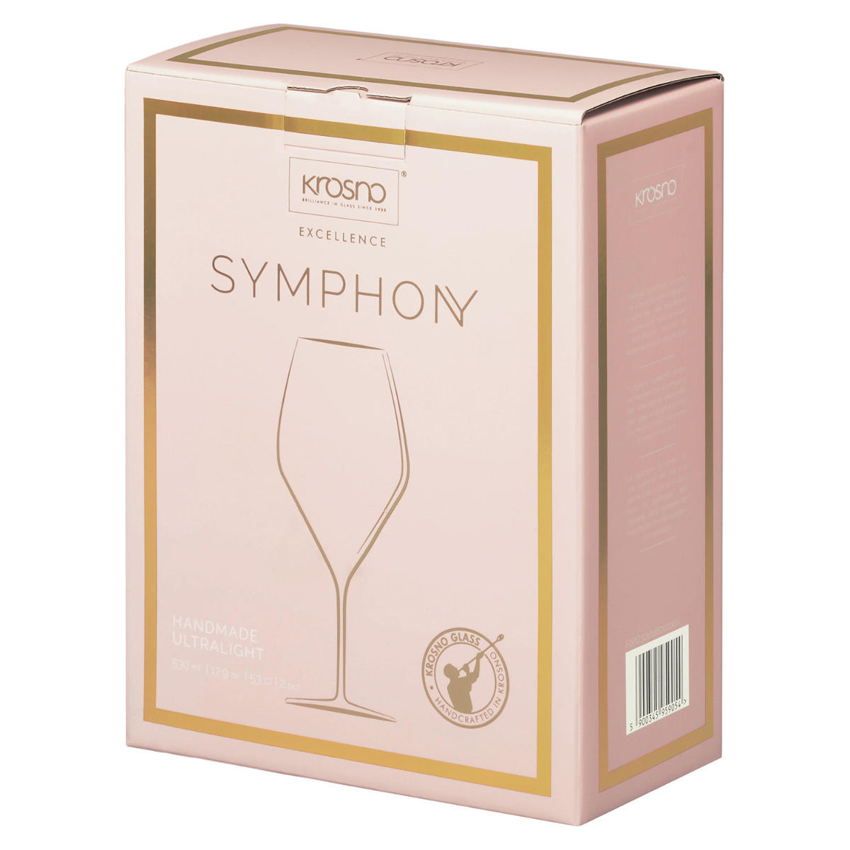 WEINGLÄSER EXCELLENCE SYMPHONY, 2ER-SET, 530 ML - Transparent, Glas (0.53L) - Krosno Glass