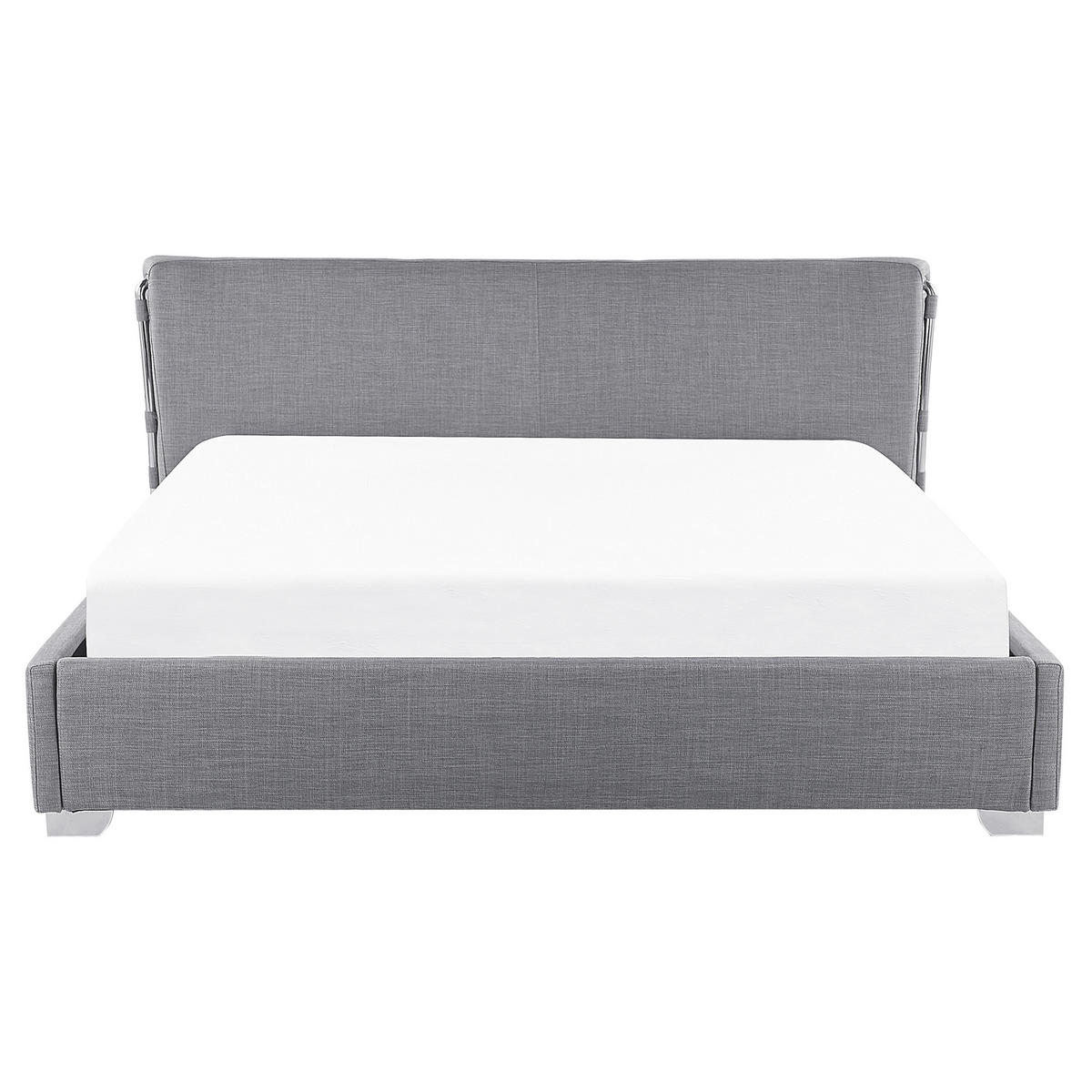 WASSERBETT 160/200cm Grau Paris - Grau, Textil (160/200cm) - Beliani