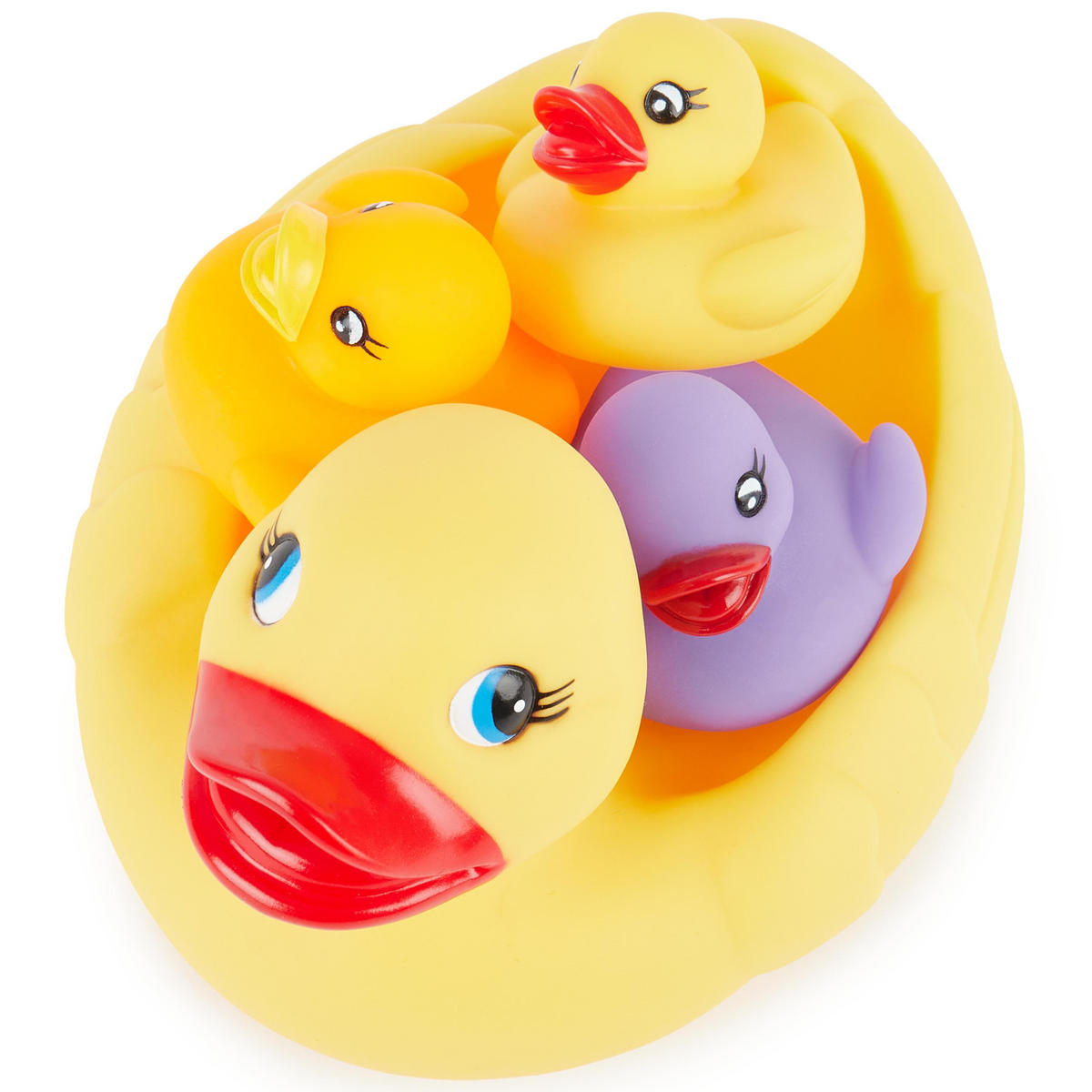SCHWIMMENTEN-FAMILIE - ab 12 Monate - Gelb, Kunststoff (13/18cm) - Bieco Spielwaren
