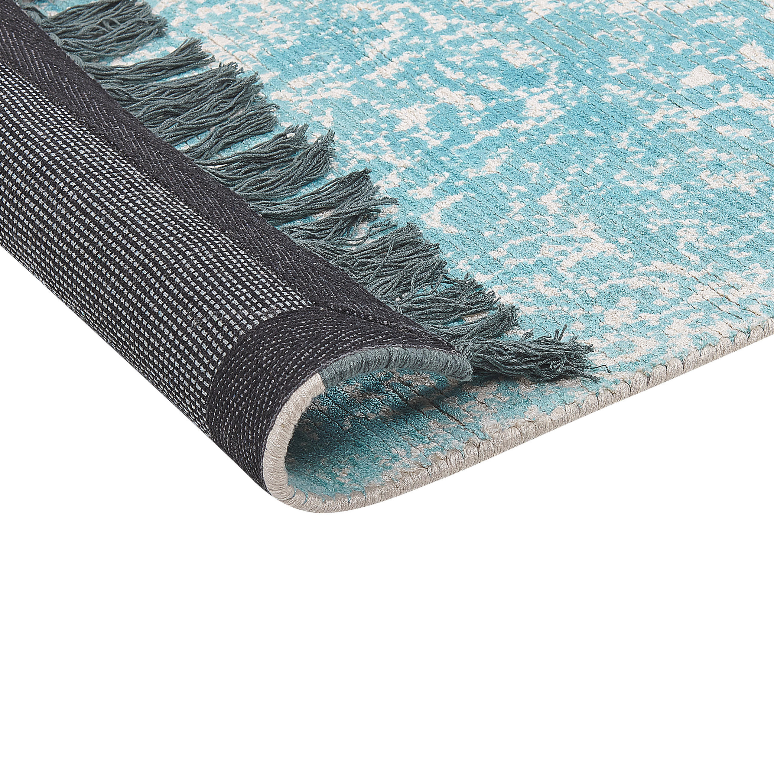 Thumbnail - Beliani Kurzflor-Teppich, Blau, Naturmaterialien, Orientalisch, Rechteckig, 80x150 cm, Teppiche & Böden, Teppiche, Natur...