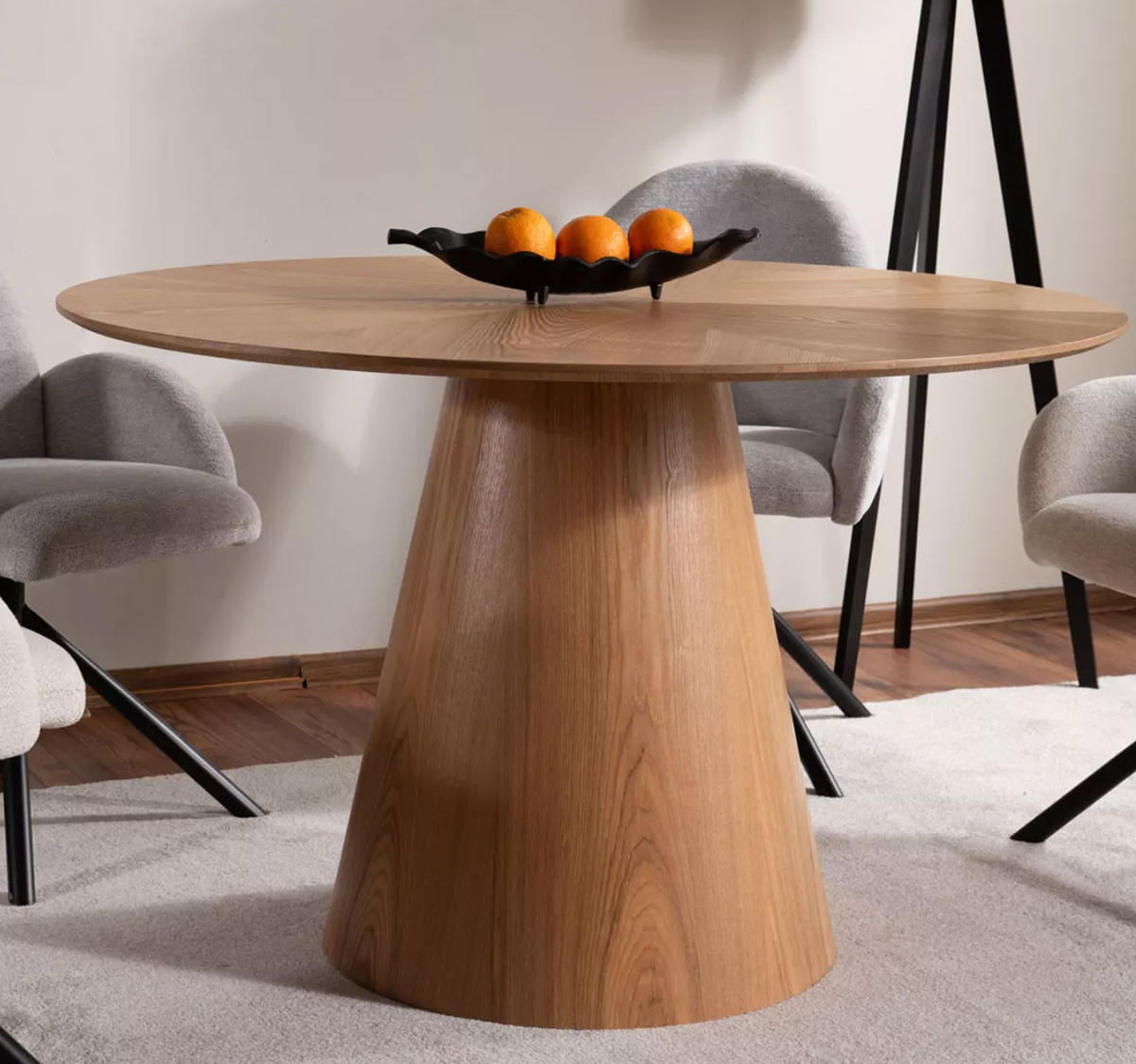 ESSTISCH Angel Eiche Natur 120 / 120 / 76cm - Eichefarben, Holz/Holzwerkstoff (120/120/76cm) - Feldmann-Wohnen