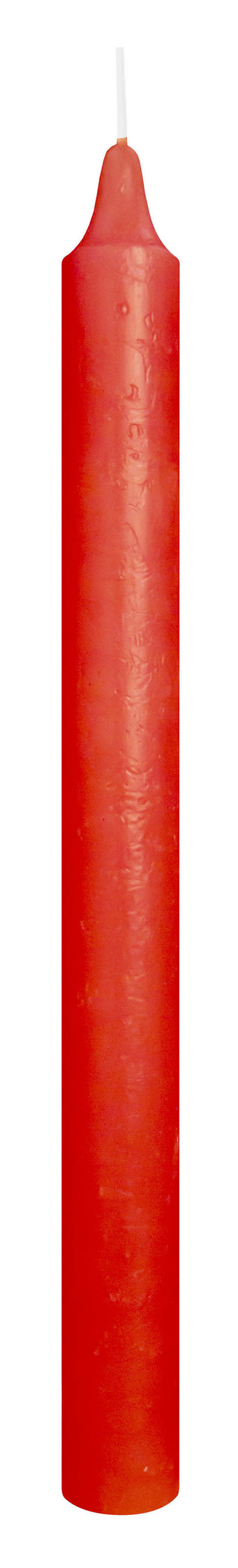 MARBLE Leuchterkerzen durchgefärbt Rubin Rot 250 x 22 mm, 20er Set - Rot, Paraffin (2.2/25/25cm) - Wiedemann Kerzen