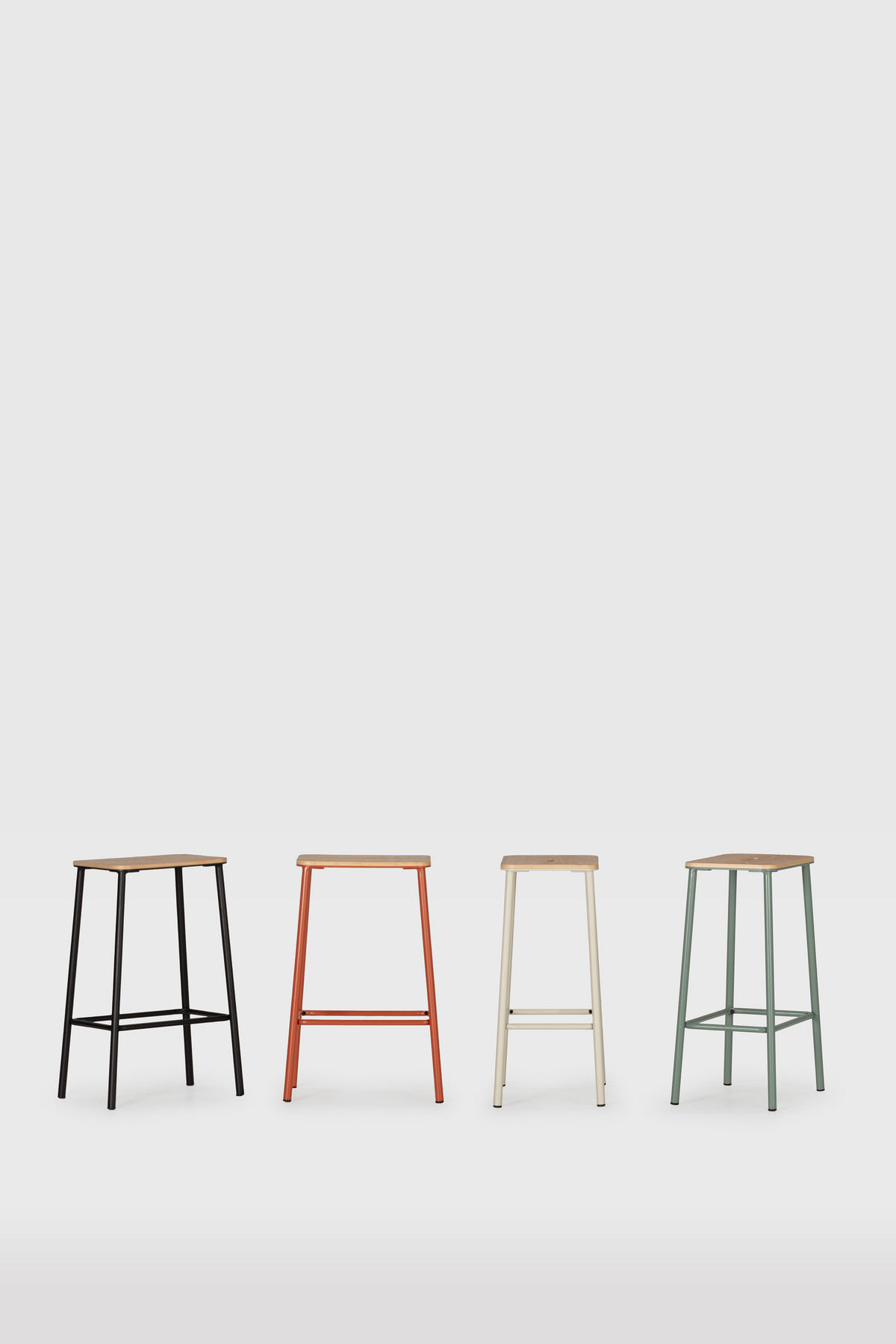 BARHOCKER Abba Schwarz 30/42/65 cm 2er-Set - Schwarz, Holz (42/65/30cm) - Drawer