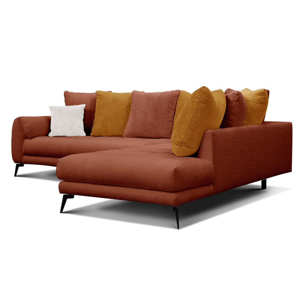 Thumbnail - Courtois Laville Ecksofa, Dunkelorange, Textil, 294x229 cm, Wohnzimmer, Sofas & Couches, Wohnlandschaften, Ecksofas