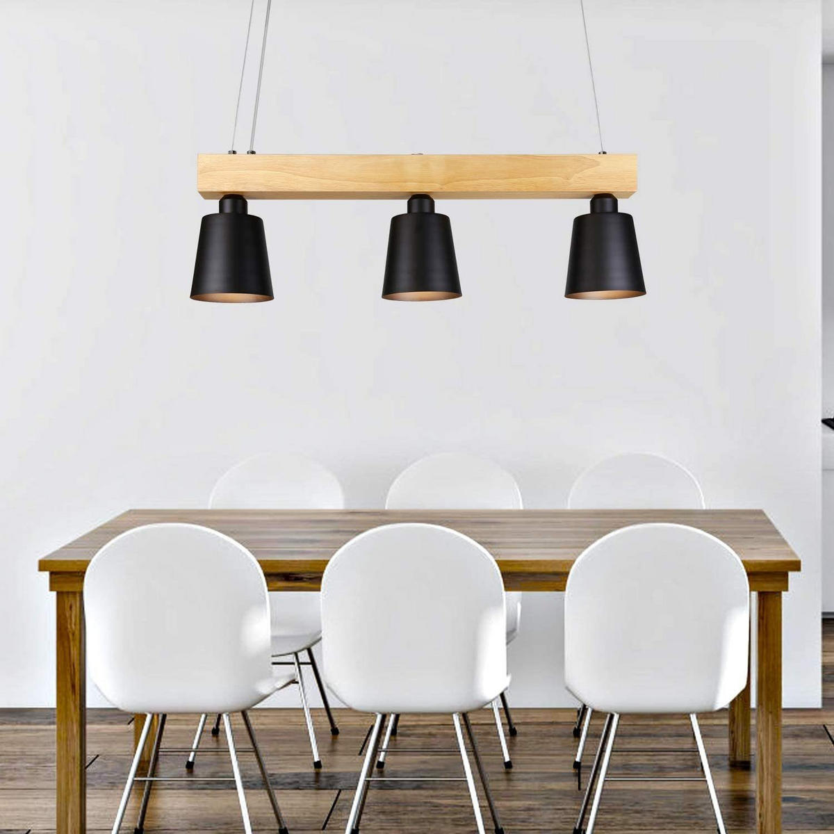 PENDELLEUCHTE Montgomery 70/14/23 cm - Schwarz, Metall (70/14/23cm) - ZMH