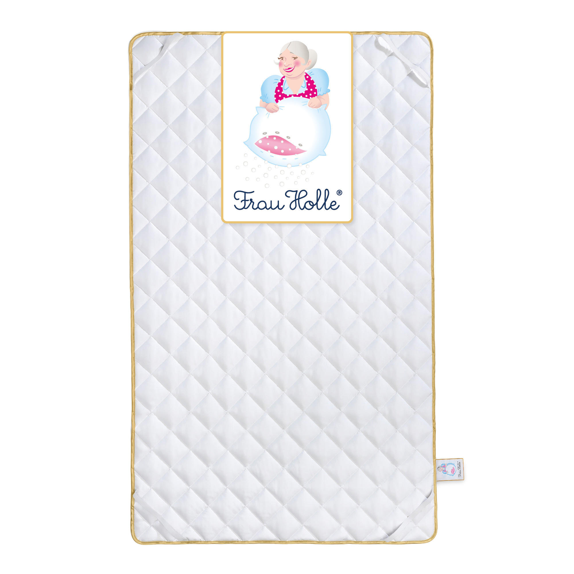 MATRATZENAUFLAGE PREMIUM Baumwolle leicht - Weiß, Naturmaterialien/Textil (100/200cm) - Frau Holle
