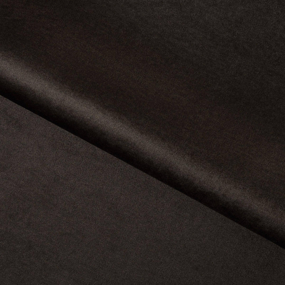 ECKSOFA mit Schlaffunktion und Bettkasten, Velours-Stoff - Dunkelbraun/Schwarz, Textil (250/175cm) - Eltap