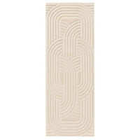 WOLLTEPPICH-LÄUFER Nuria Cream 70x200 cm - Creme, Textil (70/200cm) - benuta Pure