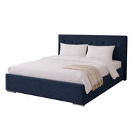 POLSTERBETT MILA 180 mit Lattenrost – Stoff Verso 77 - Blau, Holzwerkstoff (180/200cm) - Kier Furniture