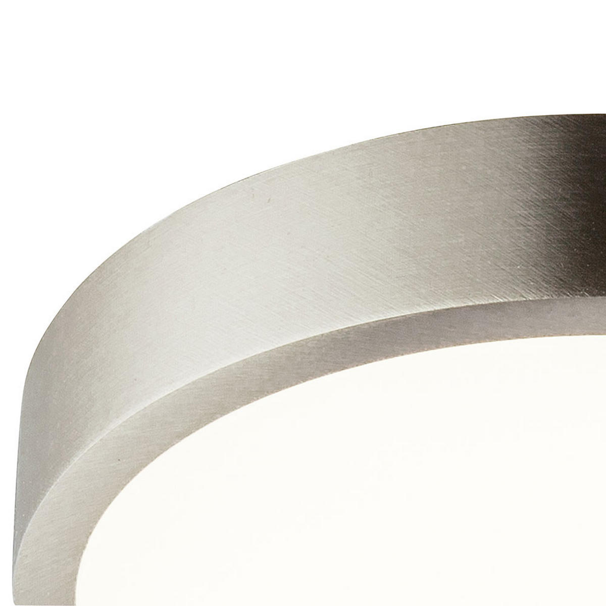 LED DECKENLEUCHTE Aluminium Opal Silber - Silberfarben, Metall (14.5/14.5/2.6cm)