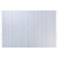 TEPPICH geflochten Malhia 230/160 cm - Blau, Kunststoff (160/230cm) - Beliani