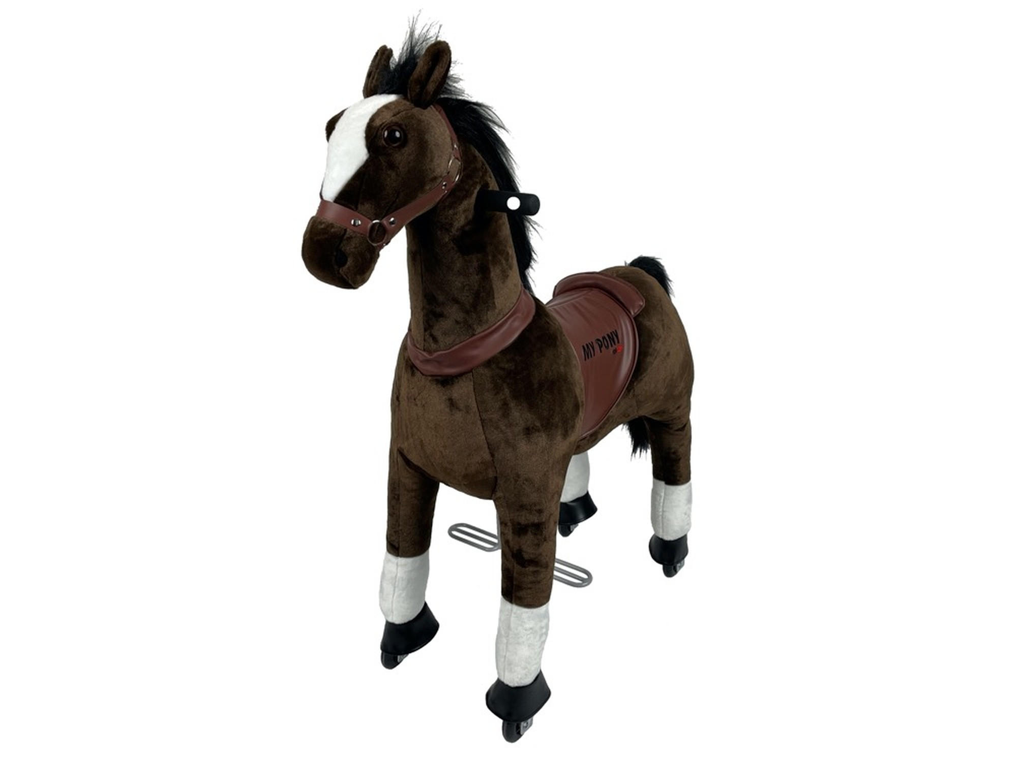 TPFLiving Reitpferd Dunkelbraun 29x83x72 cm