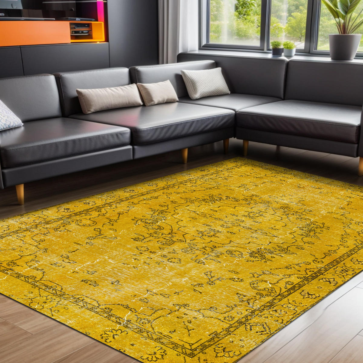 TEPPICH Giallo 200/300 cm - Multicolor, Textil (200/300cm) - Bamyum