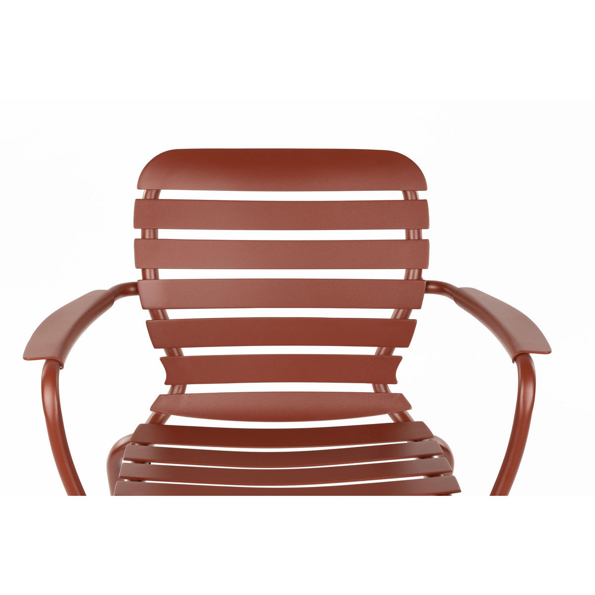 GARTENSTUHL Vondel Armlehne Rot - 2 er Set - Rot, Metall (64.7/81.6/59.3cm) - Zuiver
