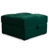 POUF MIZA Grün 65x65 cm - Grün, Textil (65/38/65cm) - MASSENO