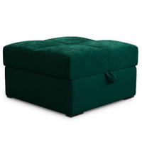 POUF MIZA Grün 65x65 cm - Grün, Textil (65/38/65cm) - MASSENO