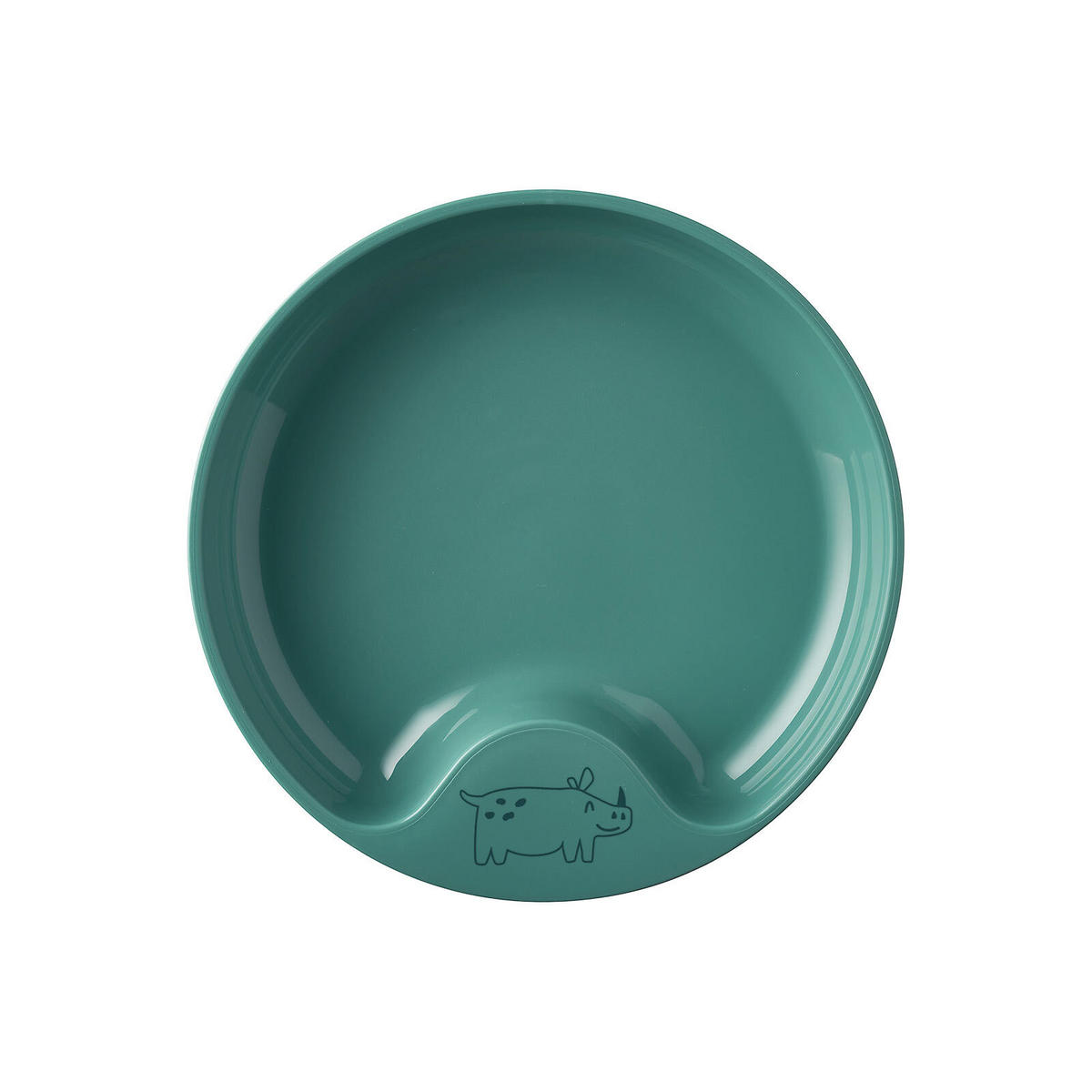 LERNTELLER Mio deep turquoise ø 17,6 cm - Türkis, Kunststoff (17.6/3.5/17.6cm) - Mepal