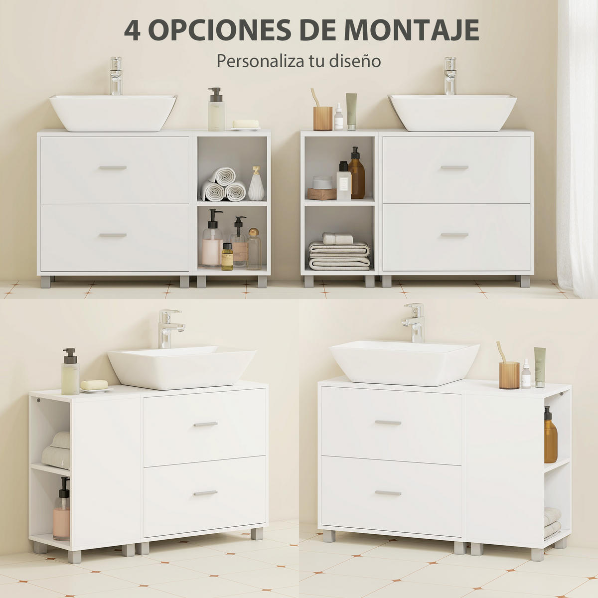 HÄNGESCHRANK Weiß 1 Stück - Weiß, Kunststoff (90/60/30cm) - GiPP