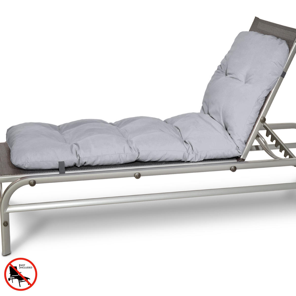 ROLLIEGENAUFLAGE Flair RL 190/60/8cm Hellgrau - Hellgrau, Textil (60/8/190cm) - Beautissu 