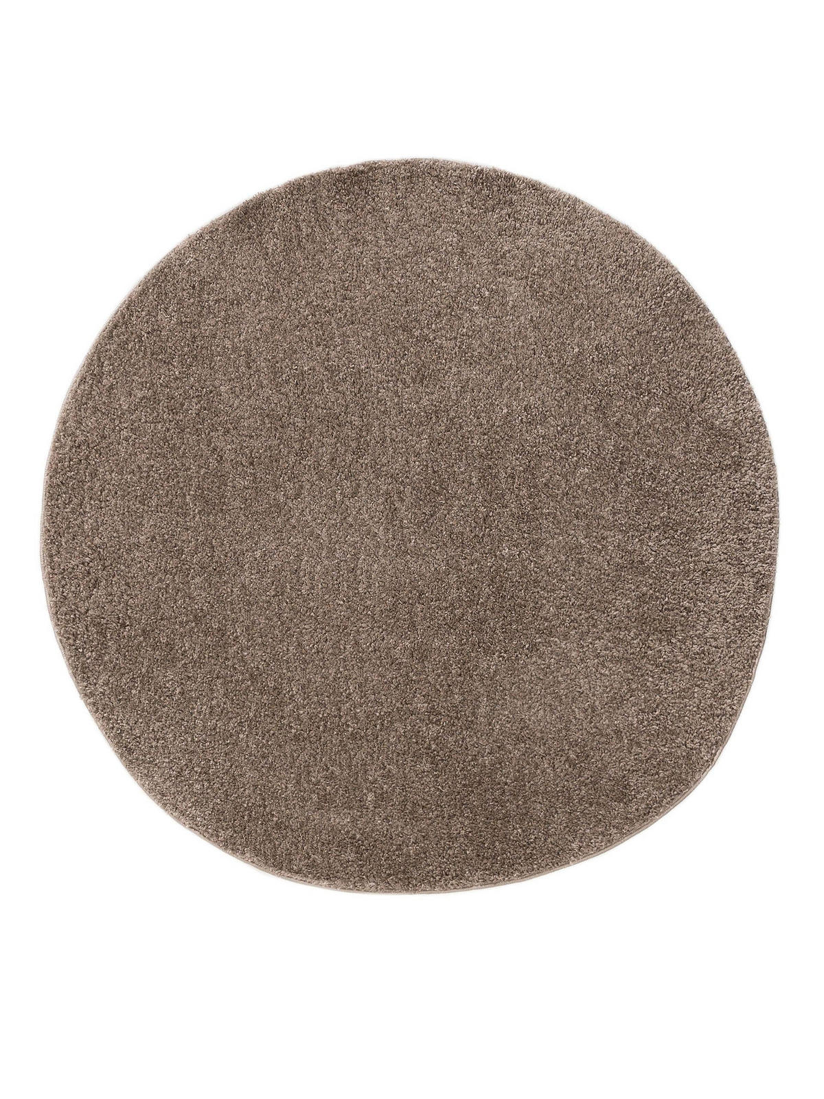 HOCHFLORTEPPICH Soho Taupe ø 200 cm rund - Taupe, Kunststoff (200/200cm) - benuta